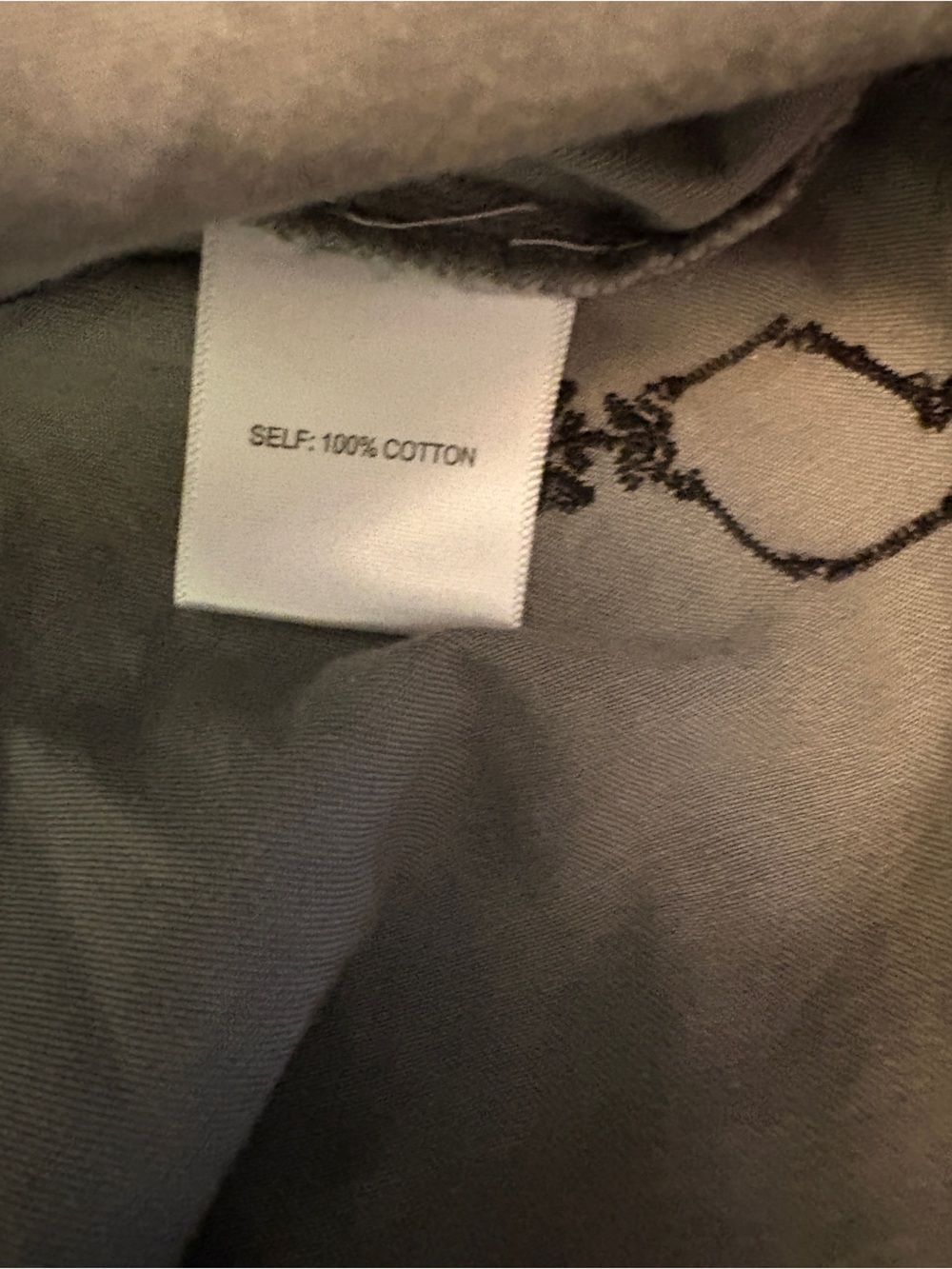 Jane and Delancey Gray Button-Down Shirt with Black Skeleton Print - Picture 11 of 12